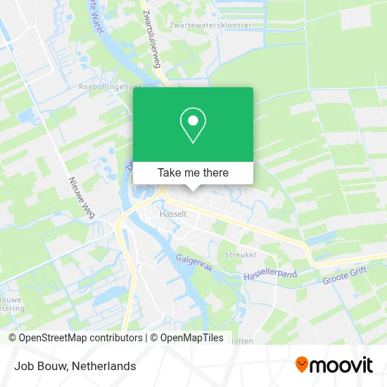 Job Bouw map