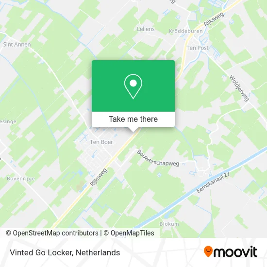 Vinted Go Locker map