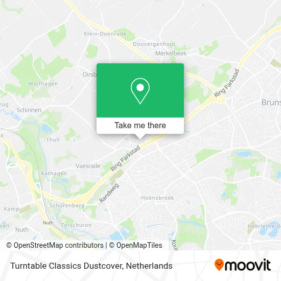 Turntable Classics Dustcover map