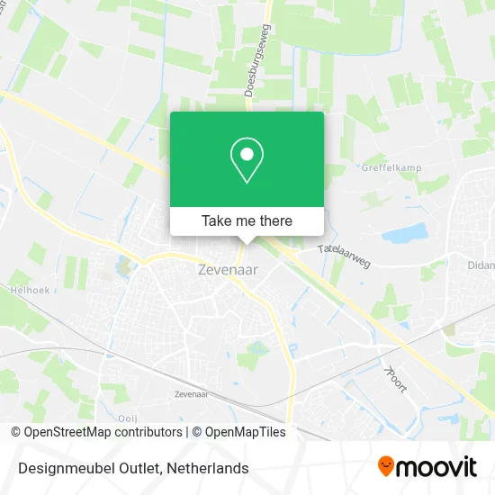 Designmeubel Outlet map