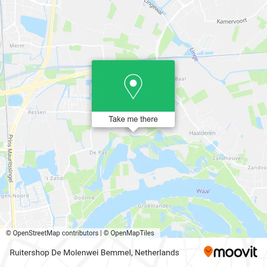 Ruitershop De Molenwei Bemmel map
