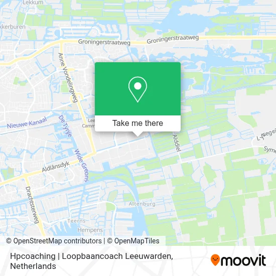 Hpcoaching | Loopbaancoach Leeuwarden map