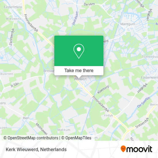 Kerk Wieuwerd map