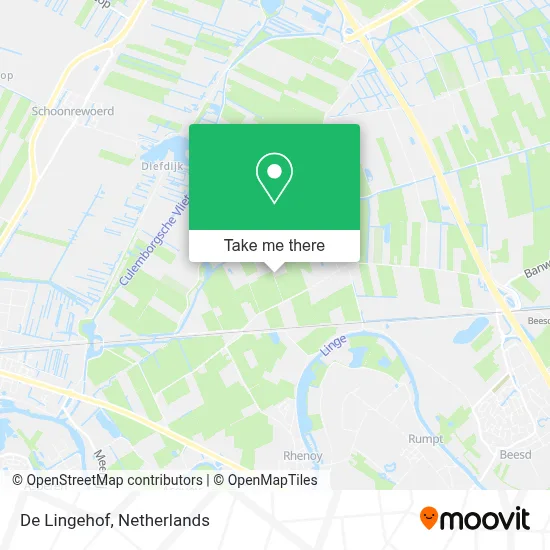 De Lingehof map