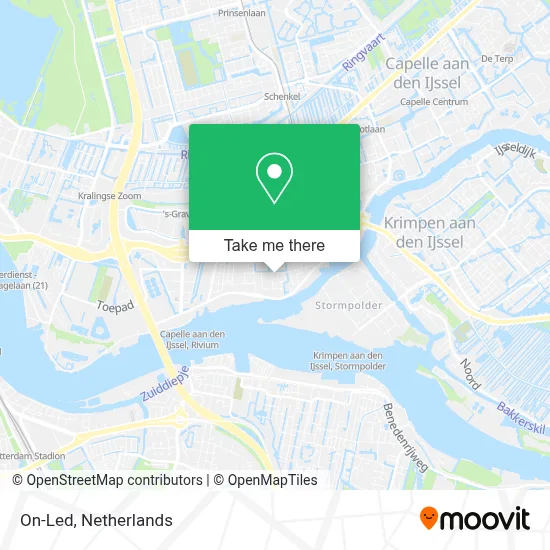 On-Led map