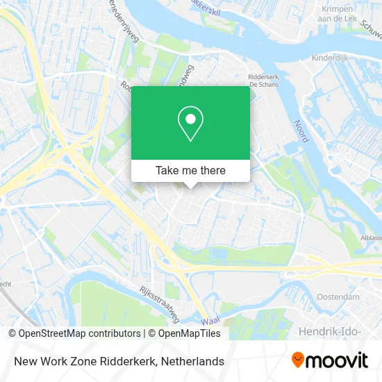 New Work Zone Ridderkerk map