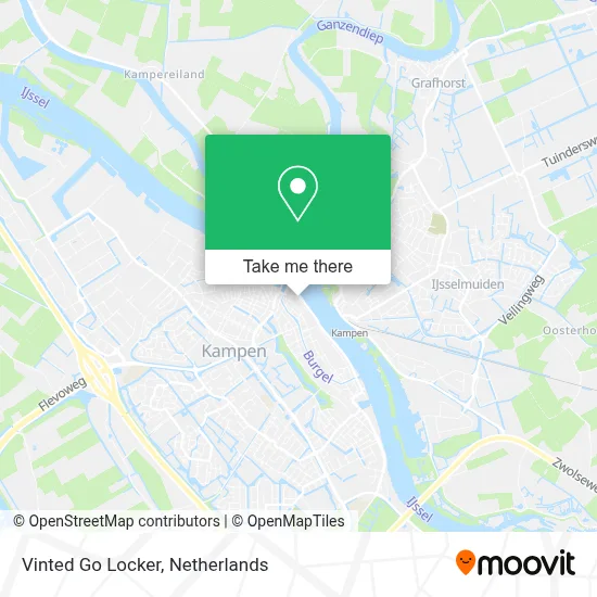 Vinted Go Locker map