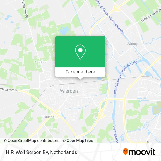 H.P. Well Screen Bv map