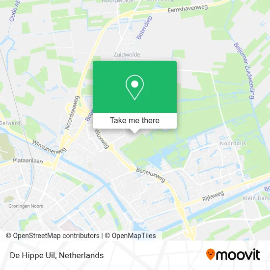 De Hippe Uil map