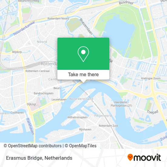 Erasmus Bridge map