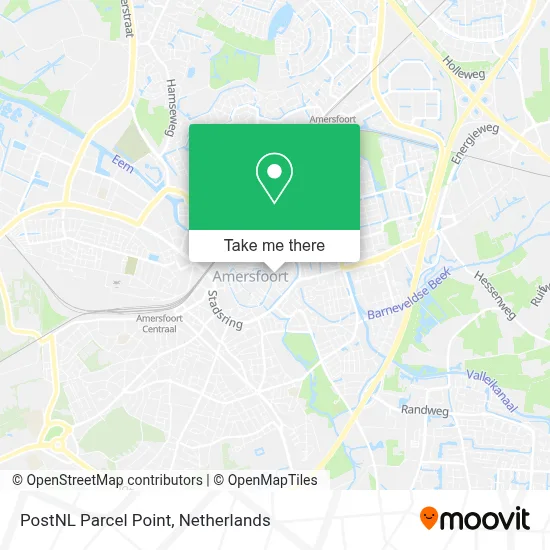 Postnl Pakketpunt map