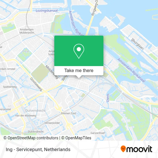 Ing - Servicepunt map