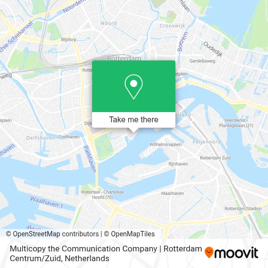 Multicopy the Communication Company | Rotterdam Centrum / Zuid map