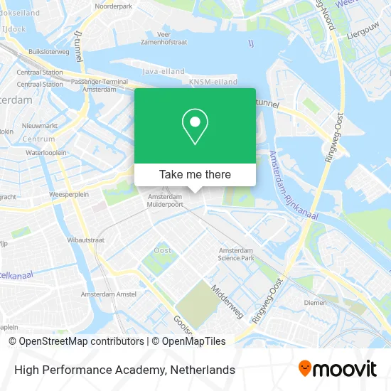 High Performance Academy map