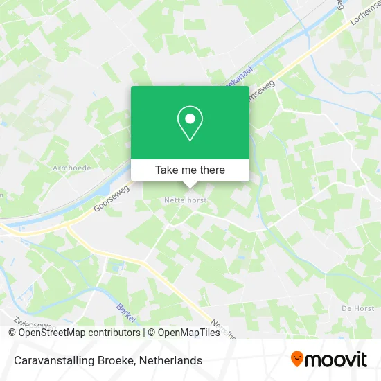Caravanstalling Broeke map
