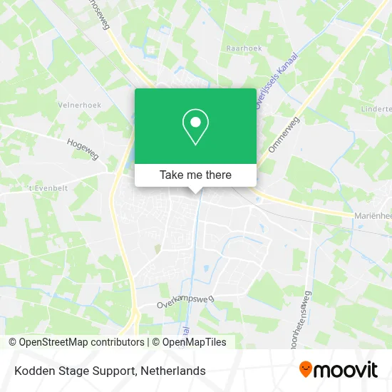 Kodden Stage Support map