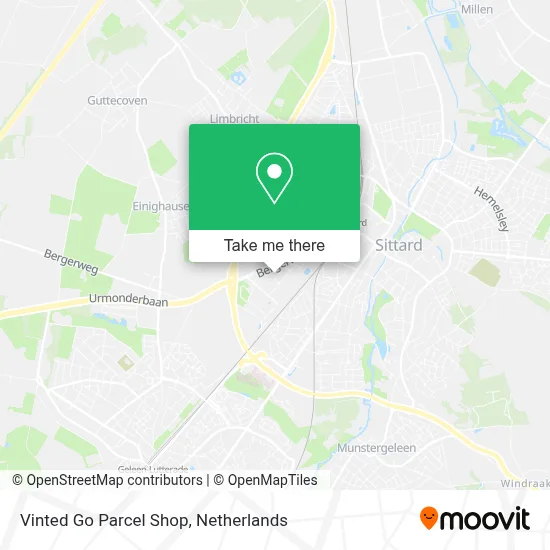 Vinted Go Parcel Shop map