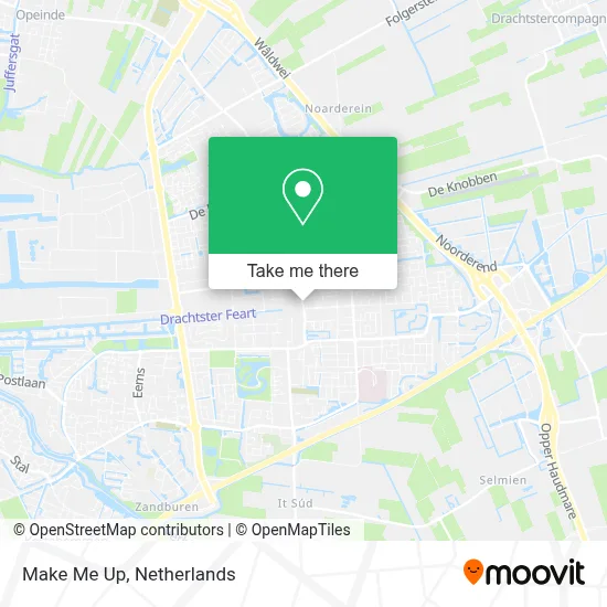 Make Me Up map