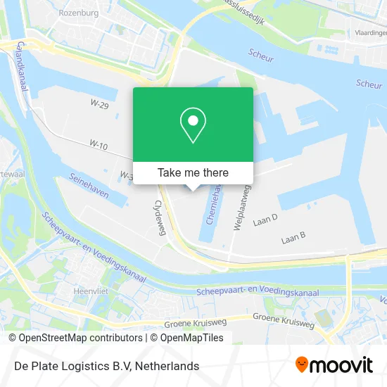 De Plate Logistics B.V Karte