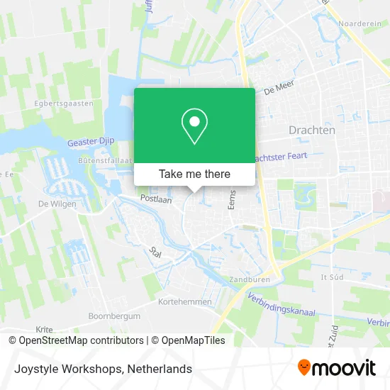 Joystyle Workshops map