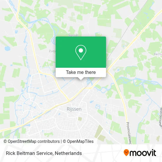 Rick Beltman Service map