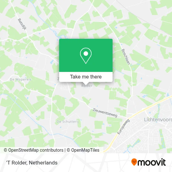 'T Rolder map