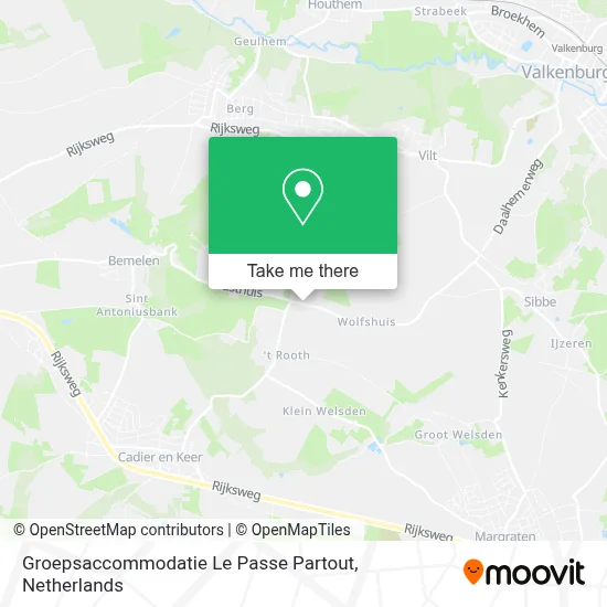 Groepsaccommodatie Le Passe Partout map
