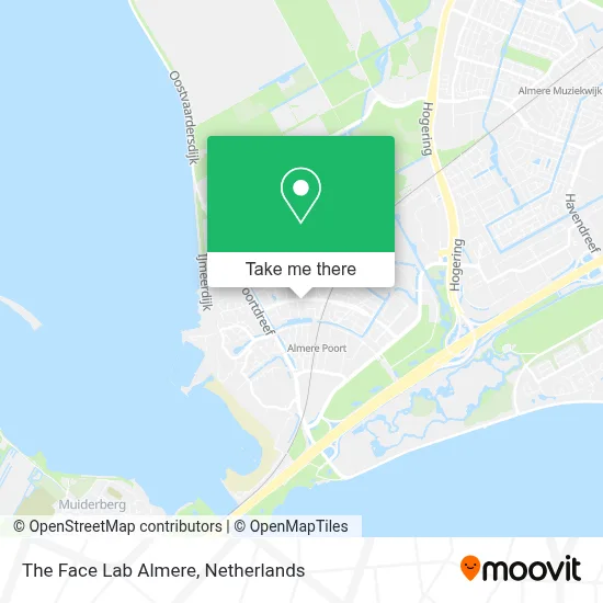 The Face Lab Almere map