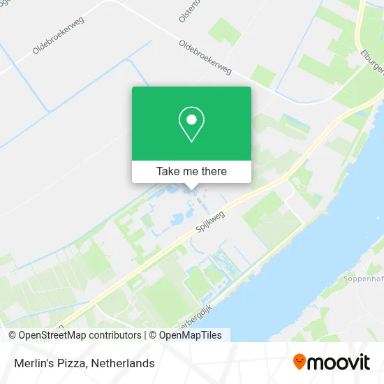 Merlin's Pizza map