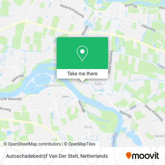 Autoschadebedrijf Van Der Stelt map