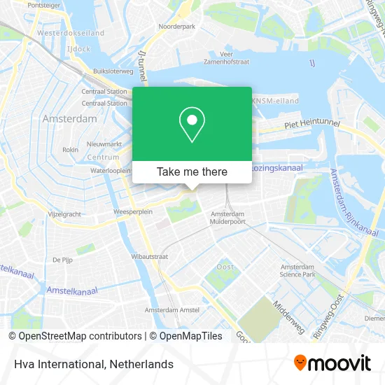 Hva International map