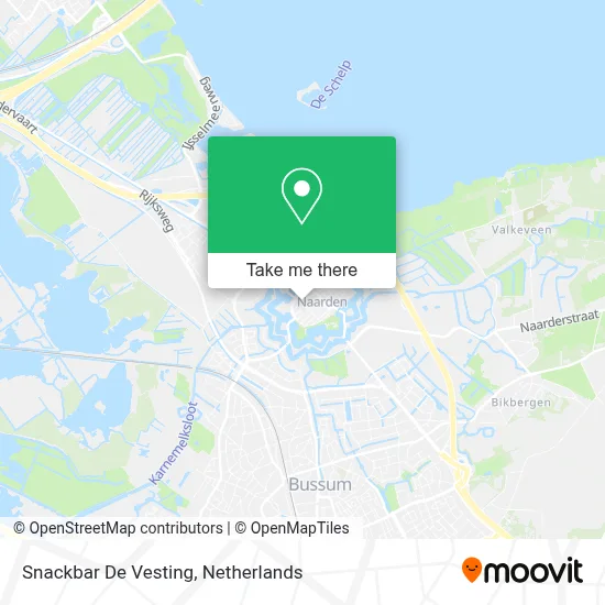 Snackbar De Vesting map