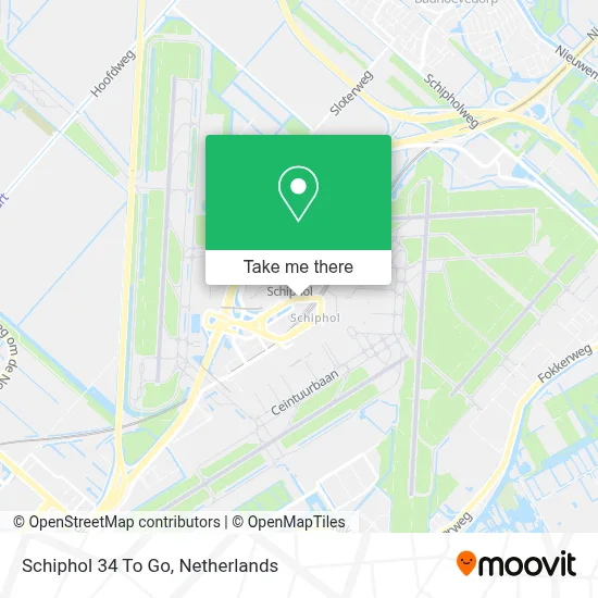 Schiphol 34 To Go map