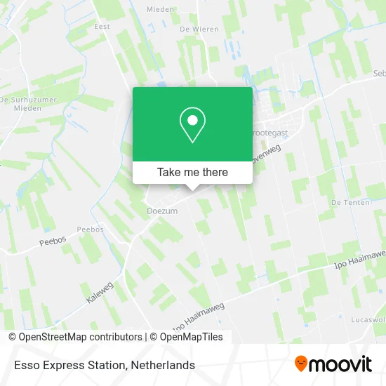 Esso Express Station map