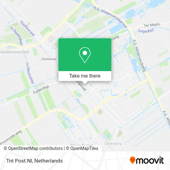 Tnt Post.Nl map