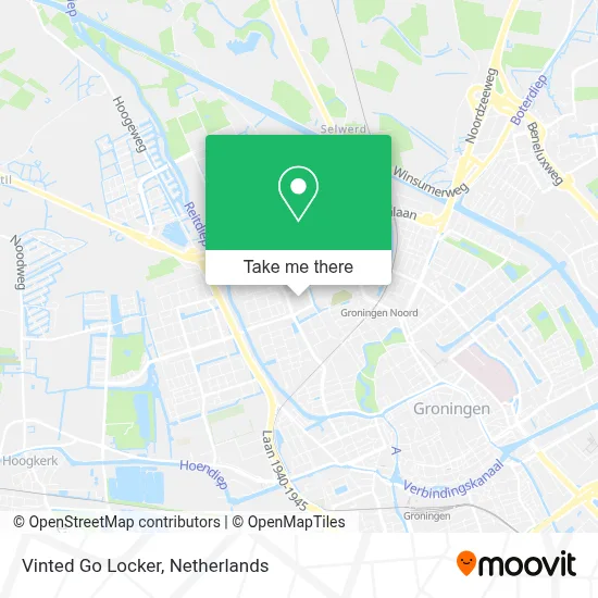 Vinted Go Locker map