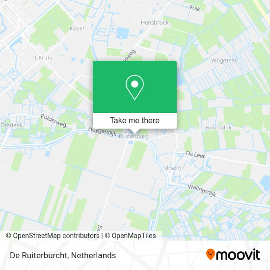 De Ruiterburcht Karte