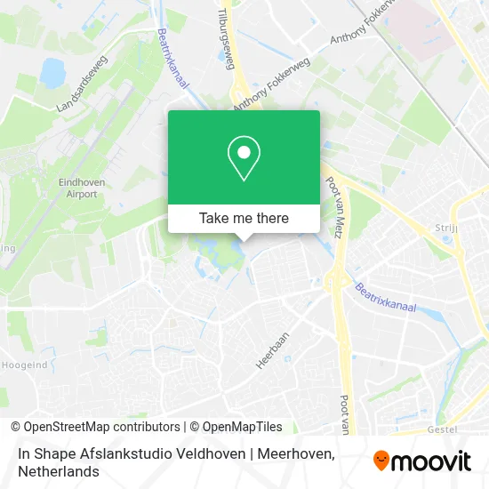 In Shape Afslankstudio Veldhoven | Meerhoven map