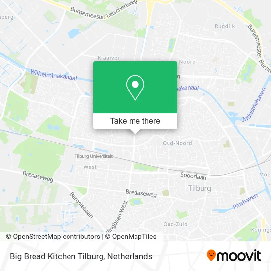 Big Bread Kitchen Tilburg map