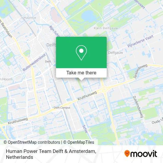 Human Power Team Delft & Amsterdam map