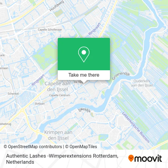 Authentic Lashes -Wimperextensions Rotterdam map