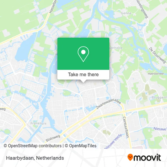 Haarbydaan map