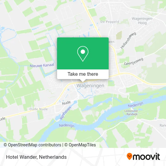 Hotel Wander map