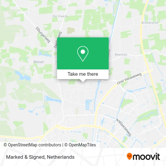 Marked & Signed map
