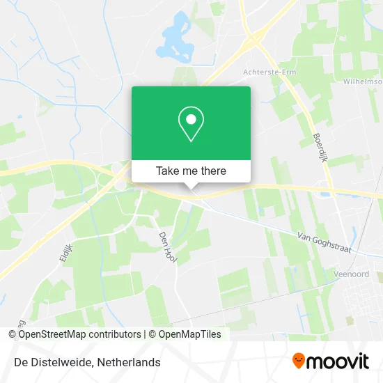 De Distelweide map