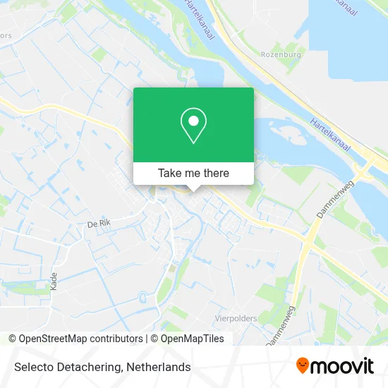 Selecto Detachering map