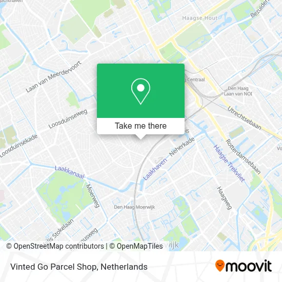 Vinted Go Parcel Shop map