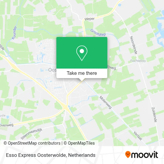 Esso Express Oosterwolde map