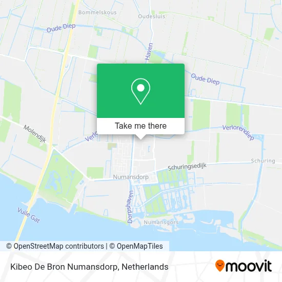 Kibeo De Bron Numansdorp map