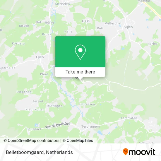 Belletboomgaard map